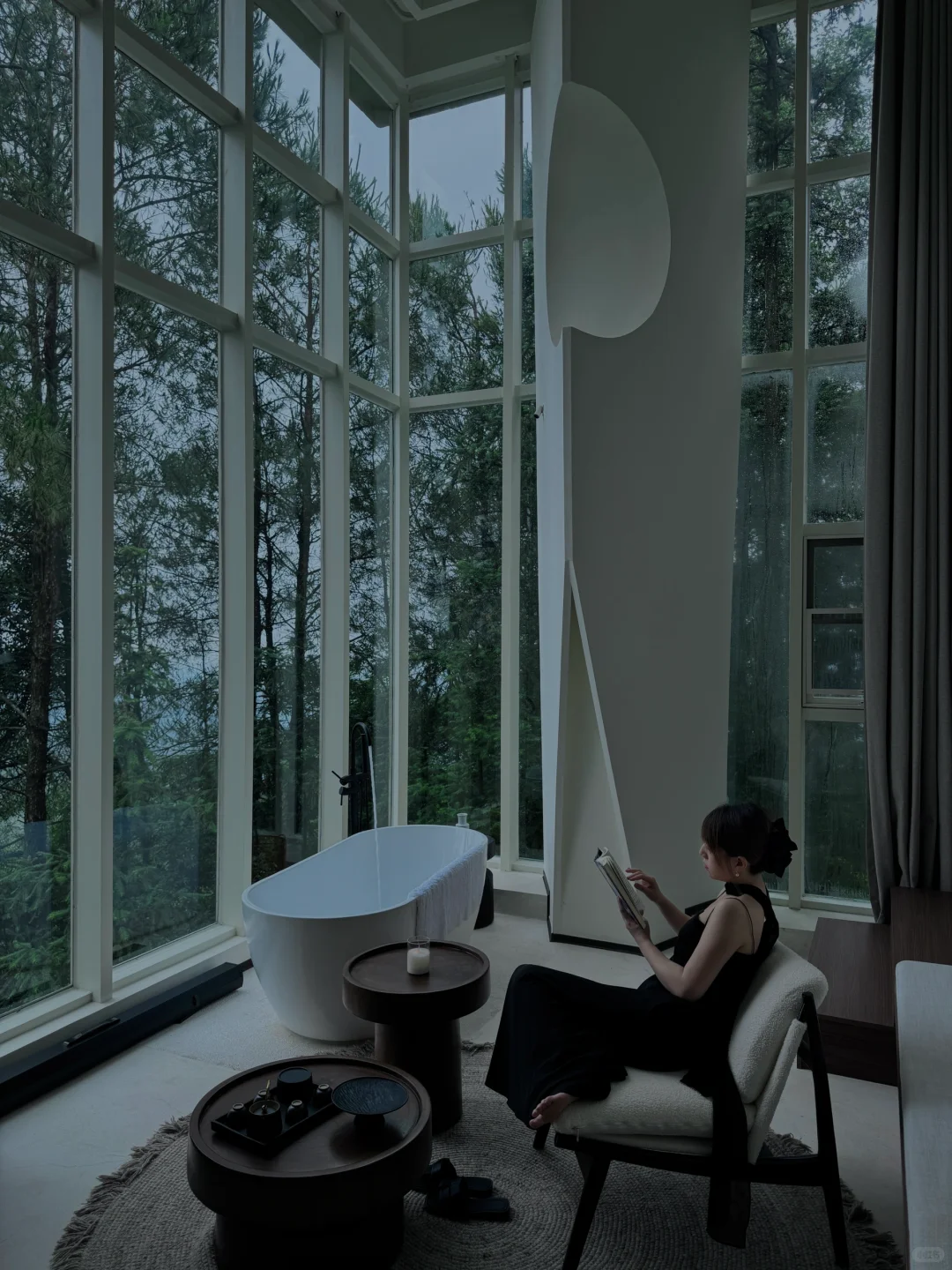 live雨天森林里的staycation🌧️