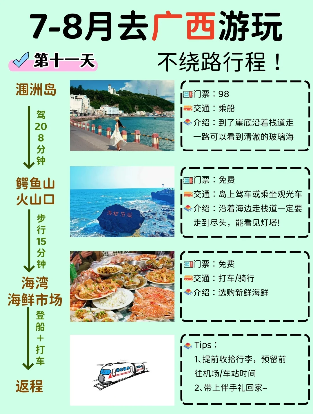 7-8月暑假去广西旅游，千万别把顺序搞反了