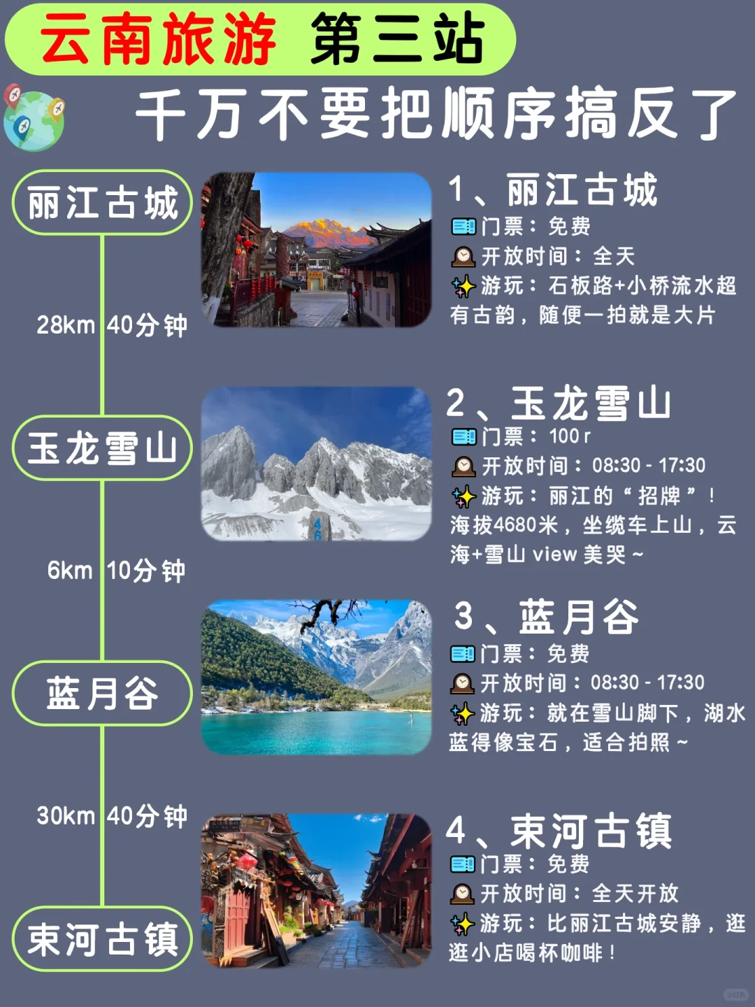 第一次来云南旅游🌈千万不要把顺序搞反了！