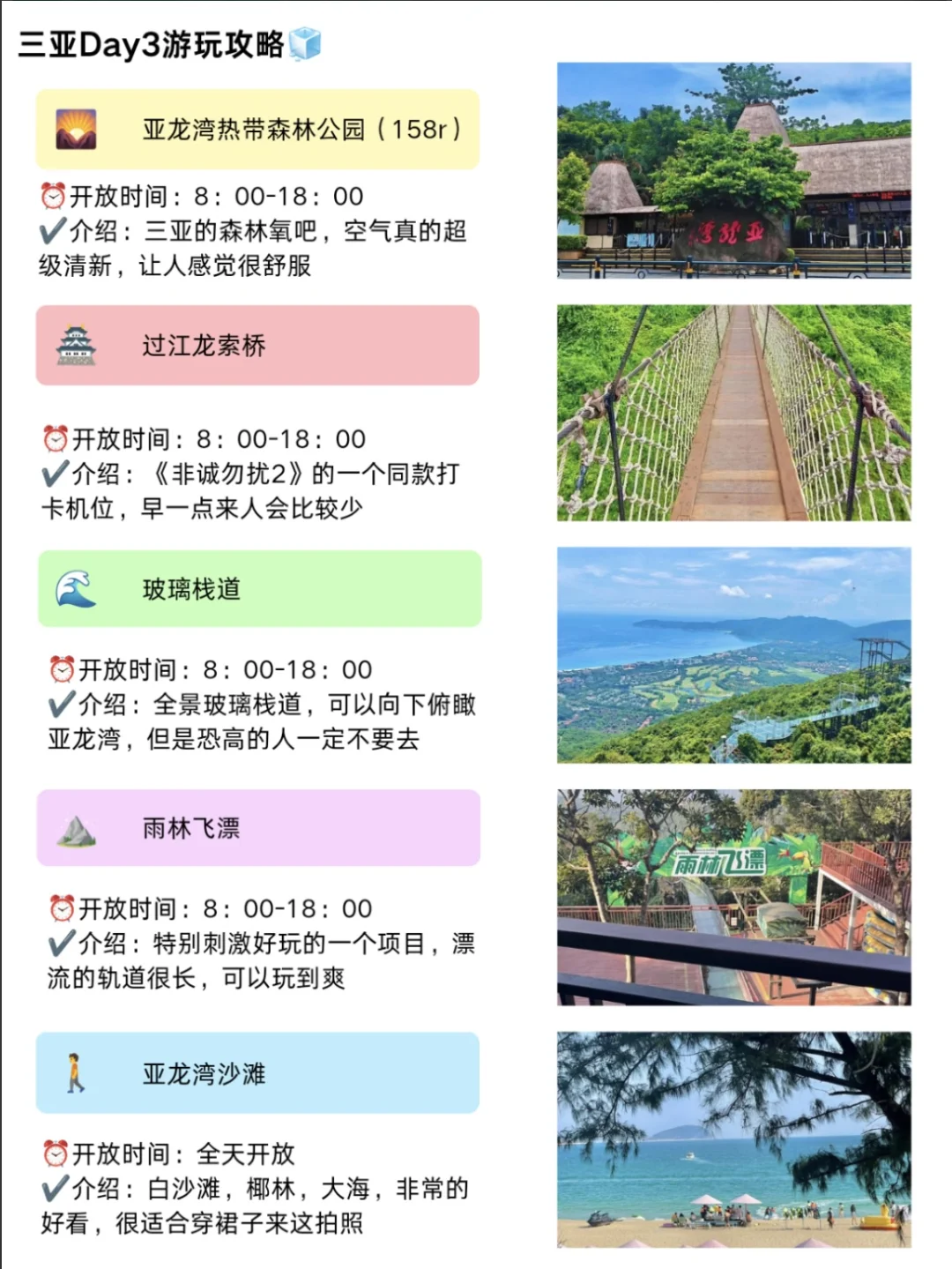J人朋友做的三亚旅游攻略太震撼了‼️