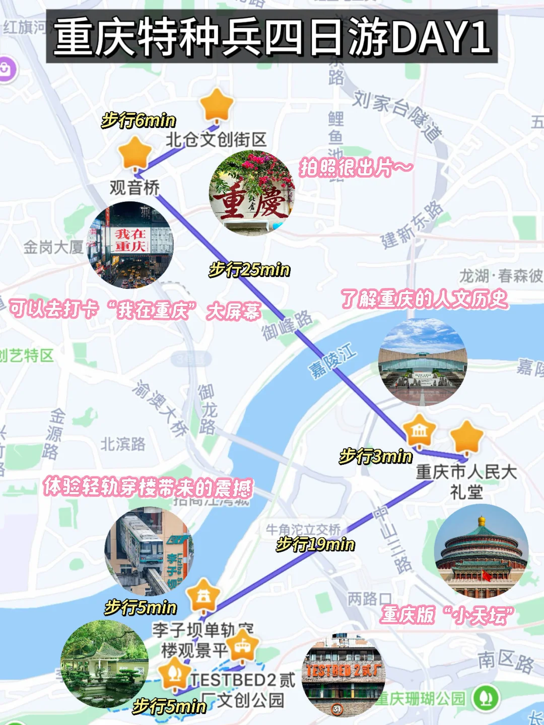 朋友做的暑假重庆攻略震撼到我！