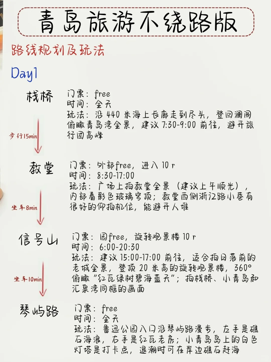 青岛旅游|本土的保姆级攻略 赶紧🐴住暑