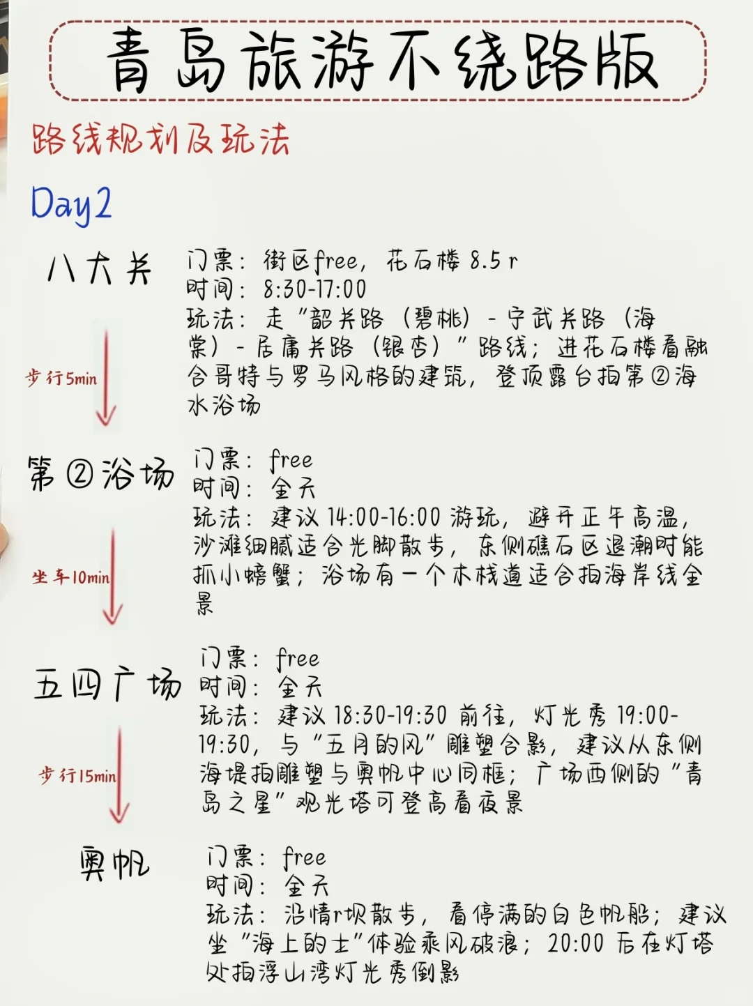 青岛旅游|本土的保姆级攻略 赶紧🐴住暑