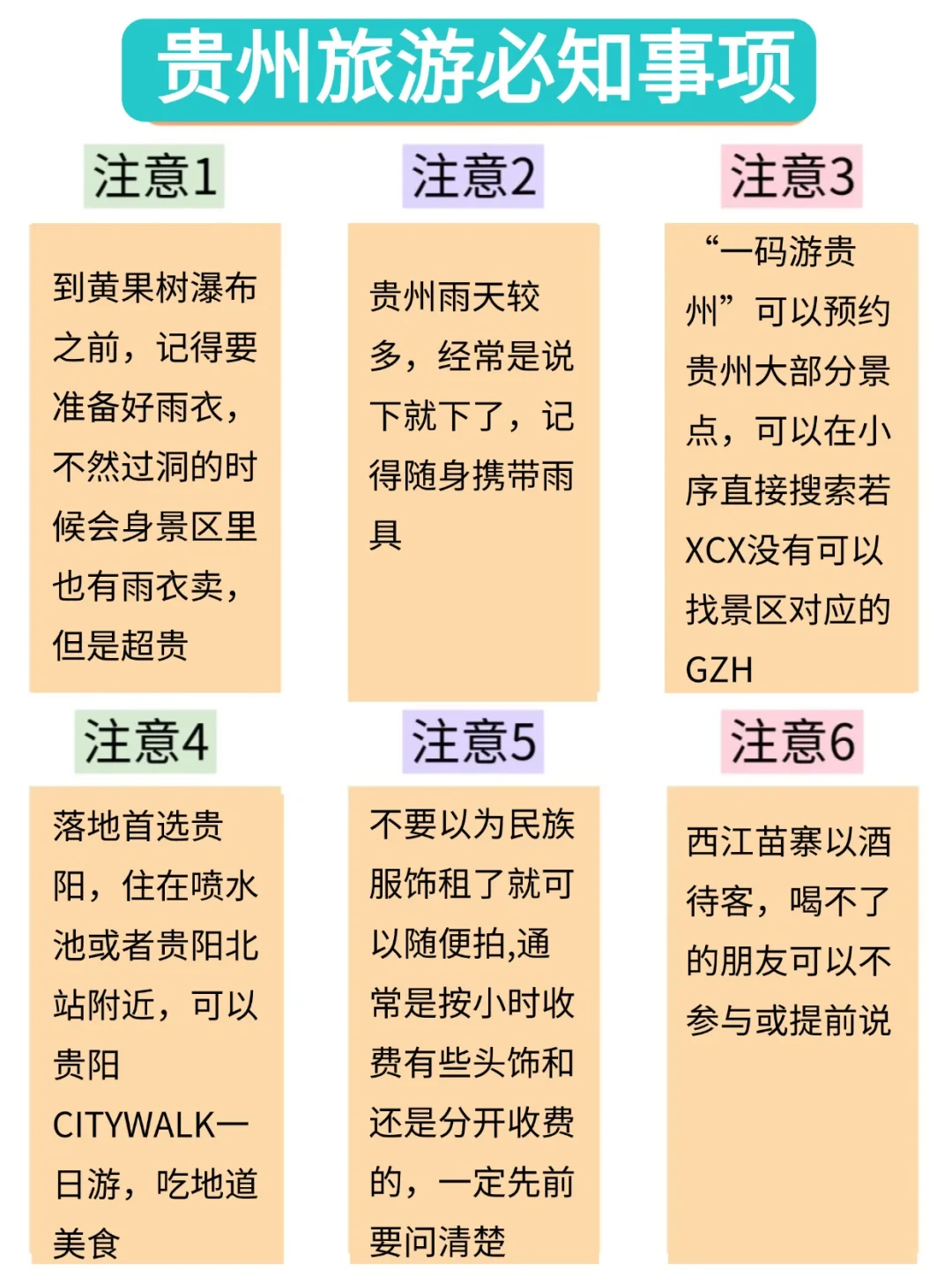为什么我去贵州旅游之前没刷到这篇。。。