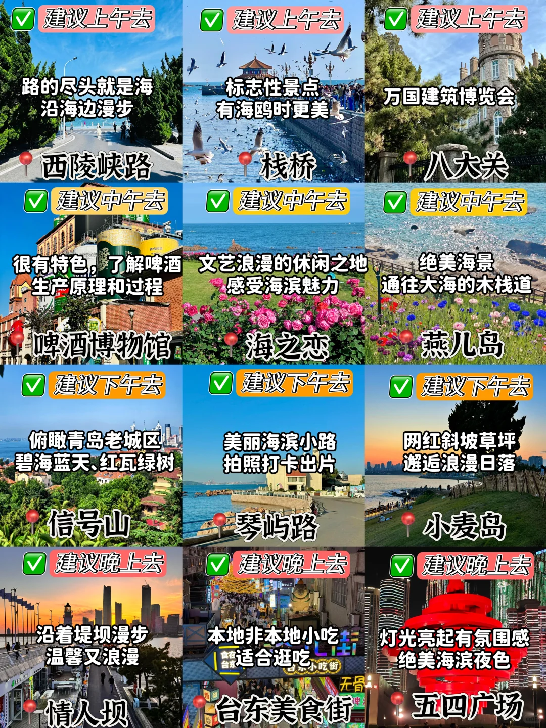 青岛📍三天两夜｜不绕路版保姆级逛吃攻略‼️
