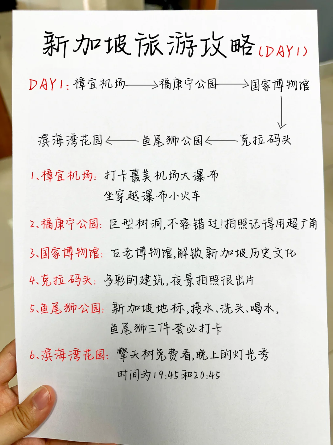 终于把新加坡旅游说明白了，附3天2晚路线