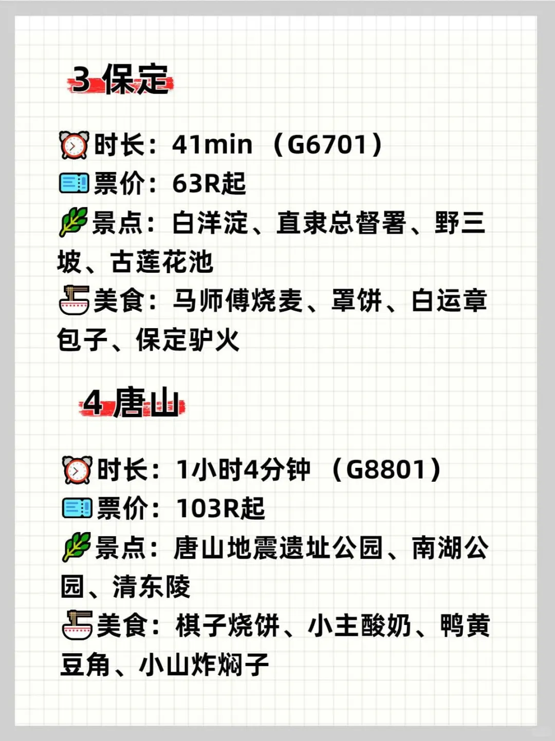 北京❗2h高铁直达的18个旅游城市，收藏