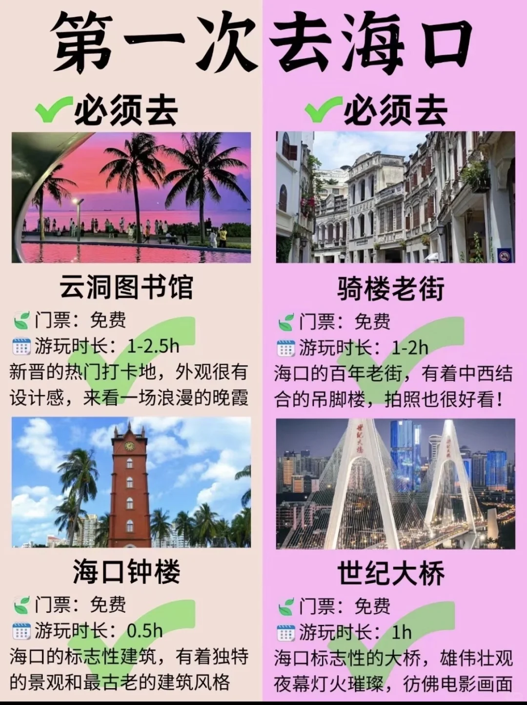 大学生第一次去海口的旅游攻略