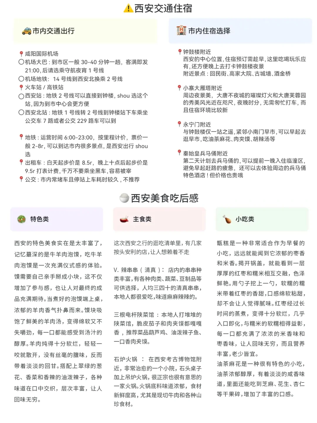带了2500去西安，结果只用了800四消费观崩
