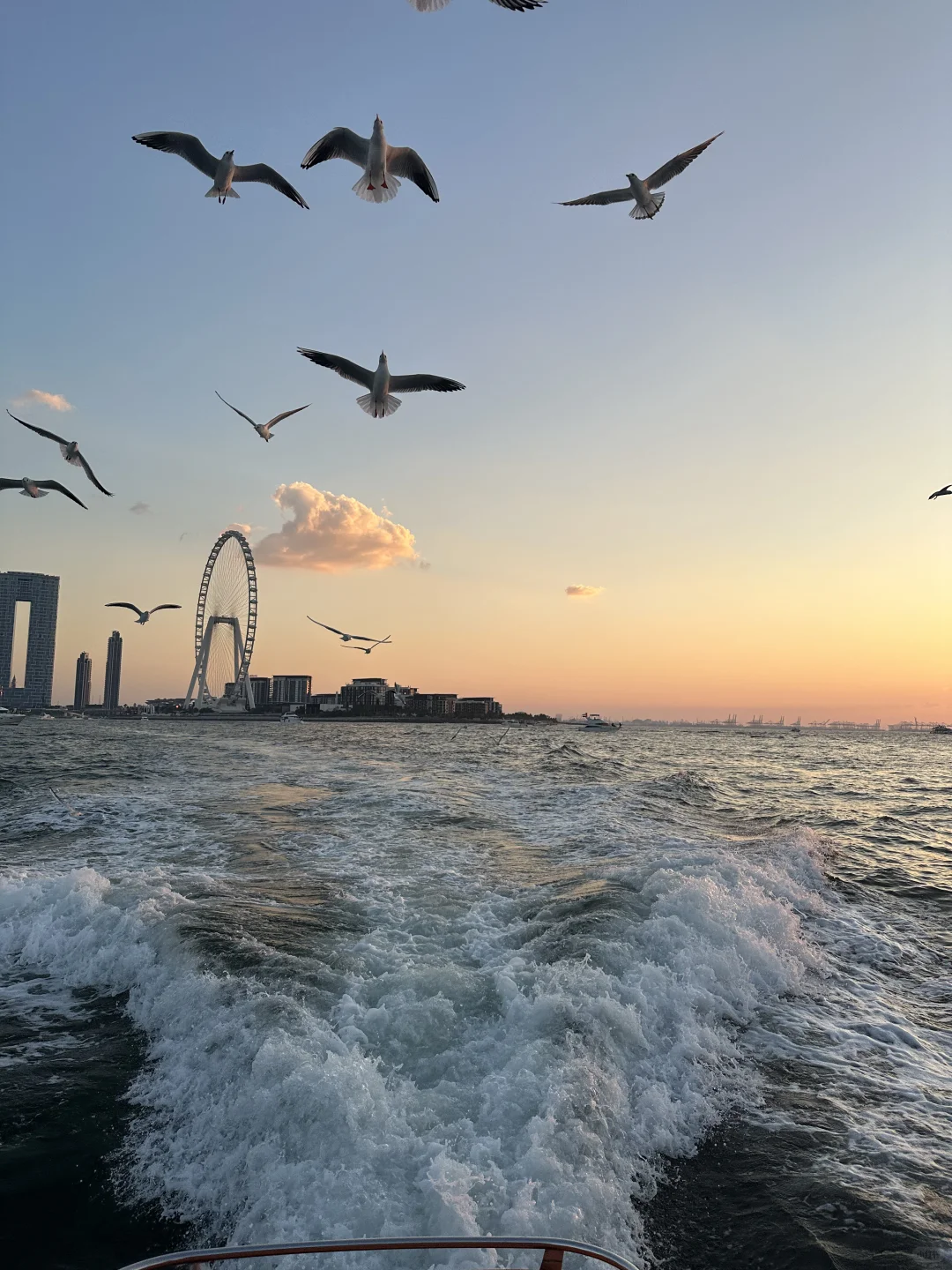 去码头搞点薯条顺便看看Dubai日落