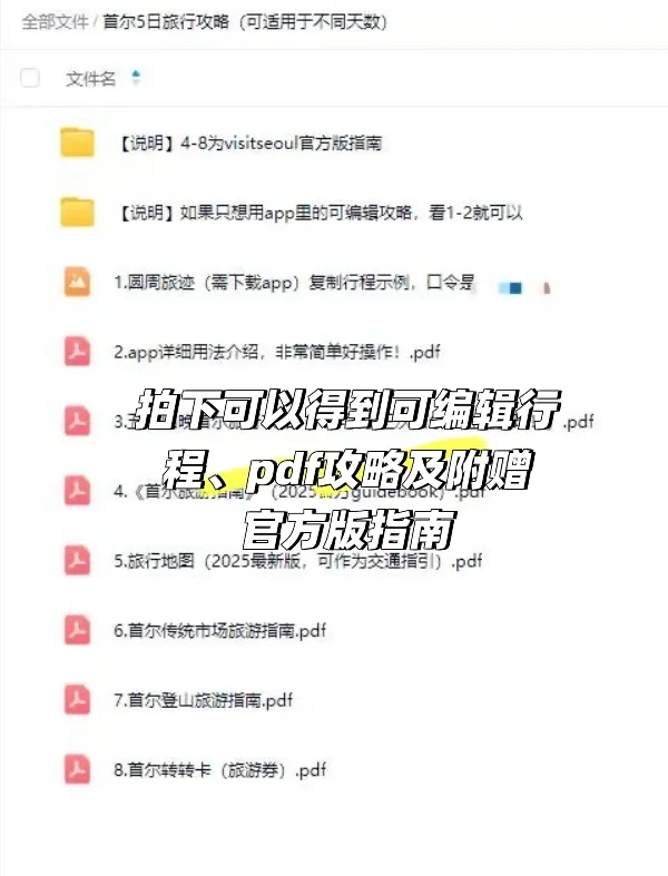 🇰🇷首尔5日超全逛吃攻略🔗（附可编辑行程