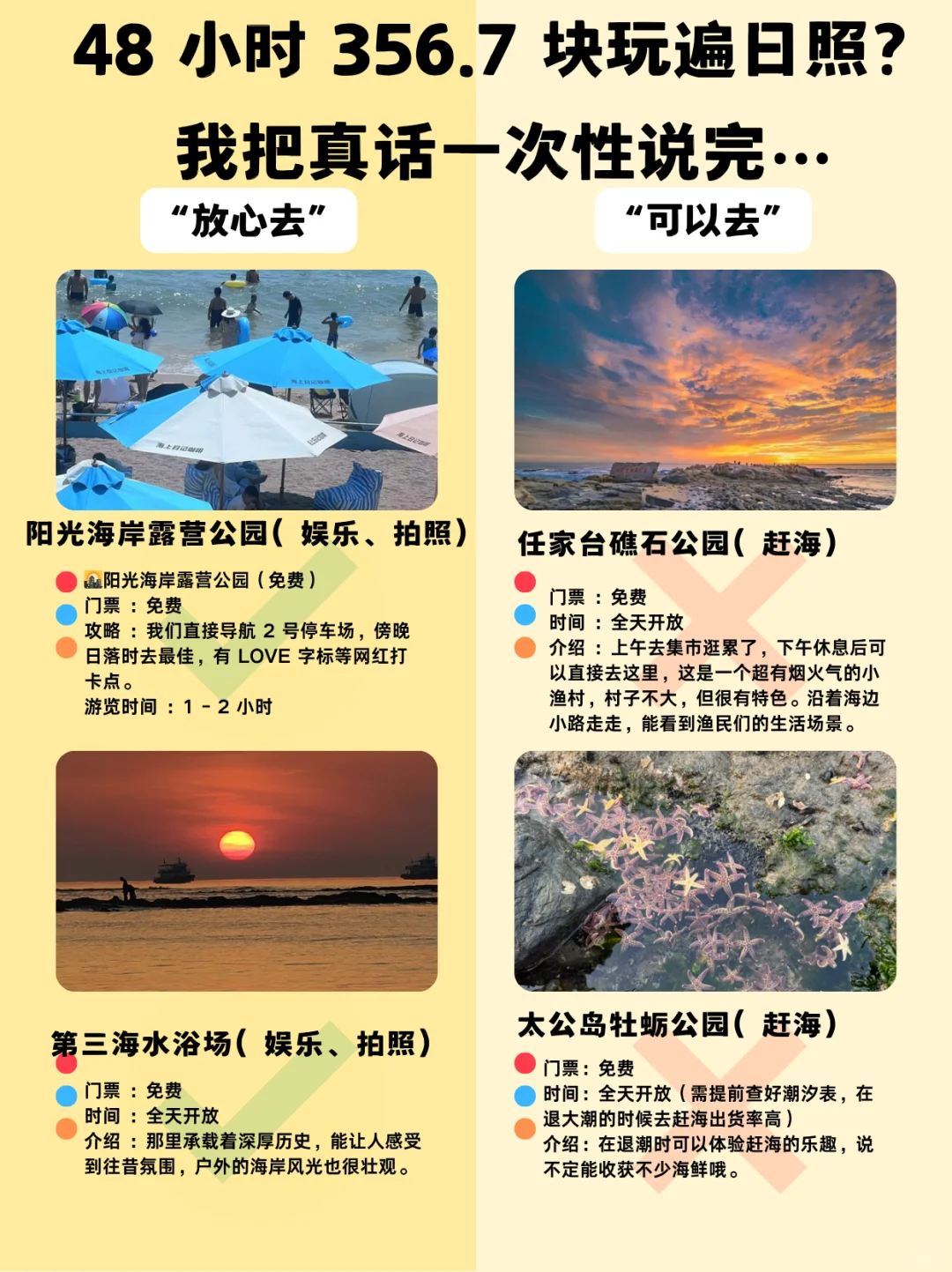 48 小时 356.7 块玩遍日照？听听真话…