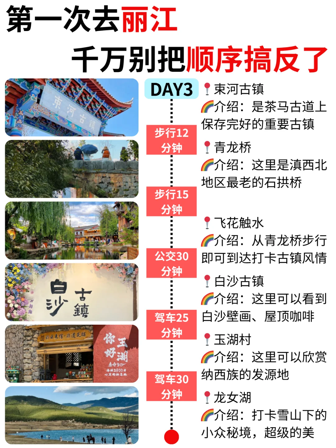 第一次去丽江｜千万别把游玩顺序搞反了！