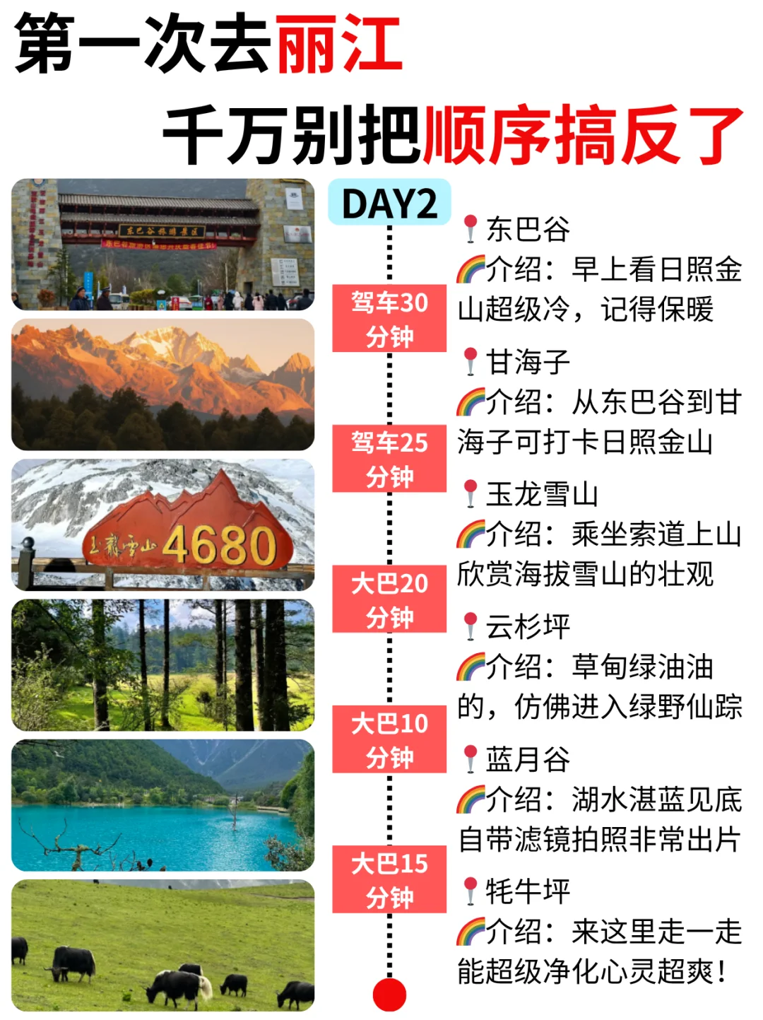 第一次去丽江｜千万别把游玩顺序搞反了！