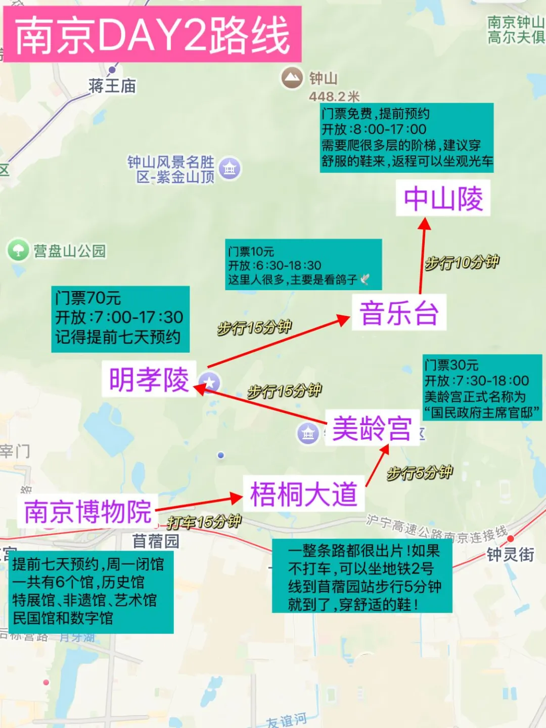 南京已回❗南京4日游路线暴走10万步❗