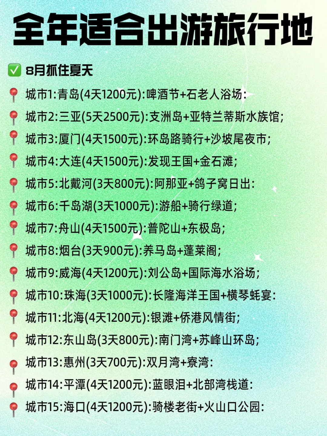 【2025】全年1-12🈷️旅行地超全攻略
