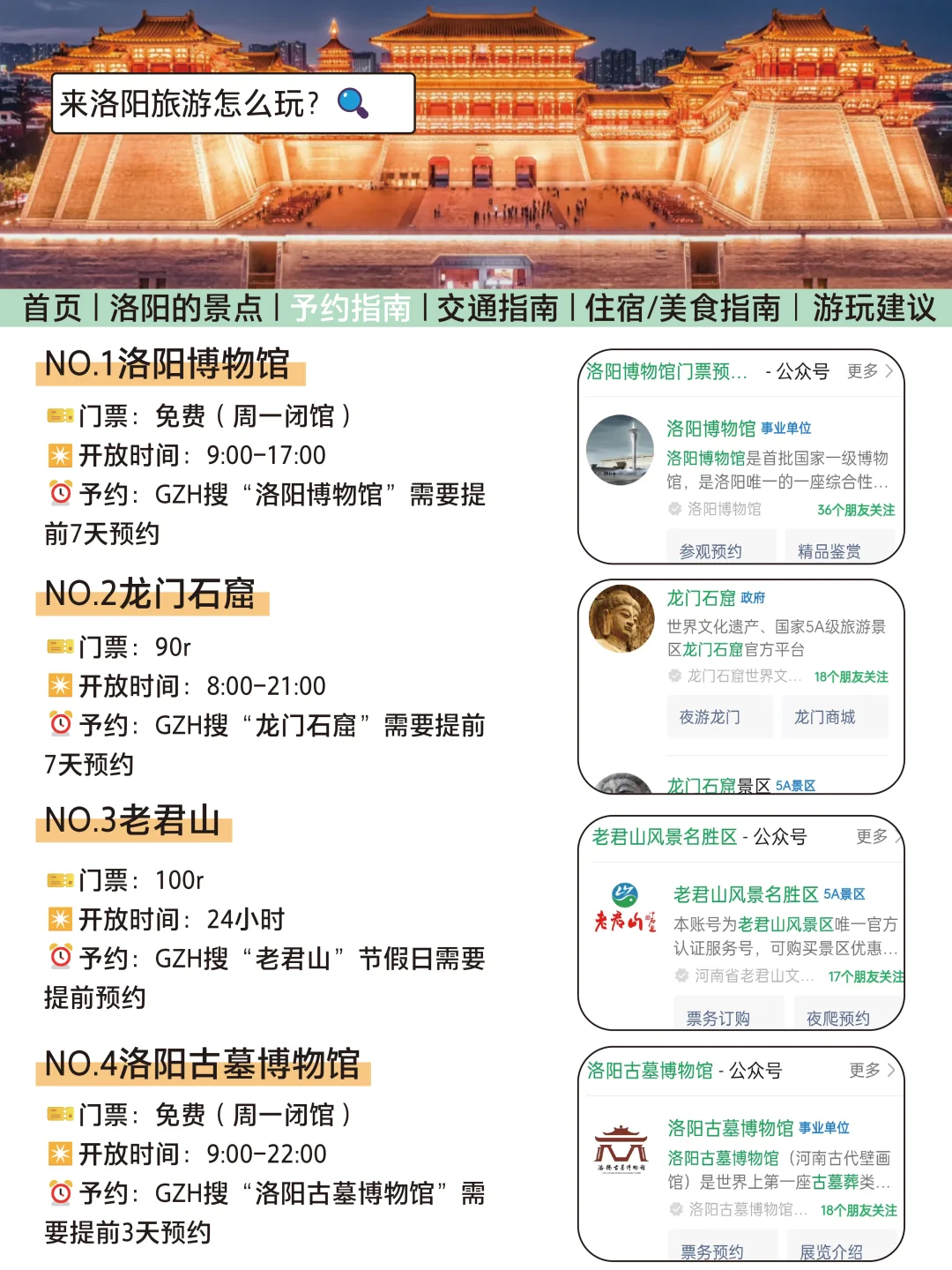 洛阳旅游通知！超全避雷😭幸好提前看到了
