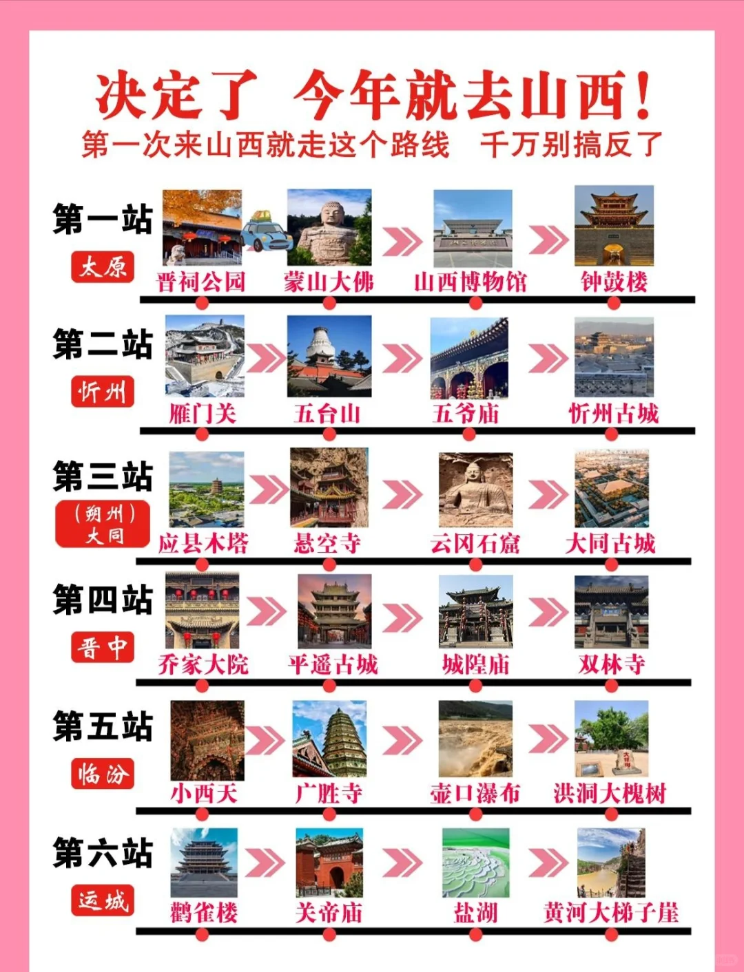 决定今年去山西了！路线分享