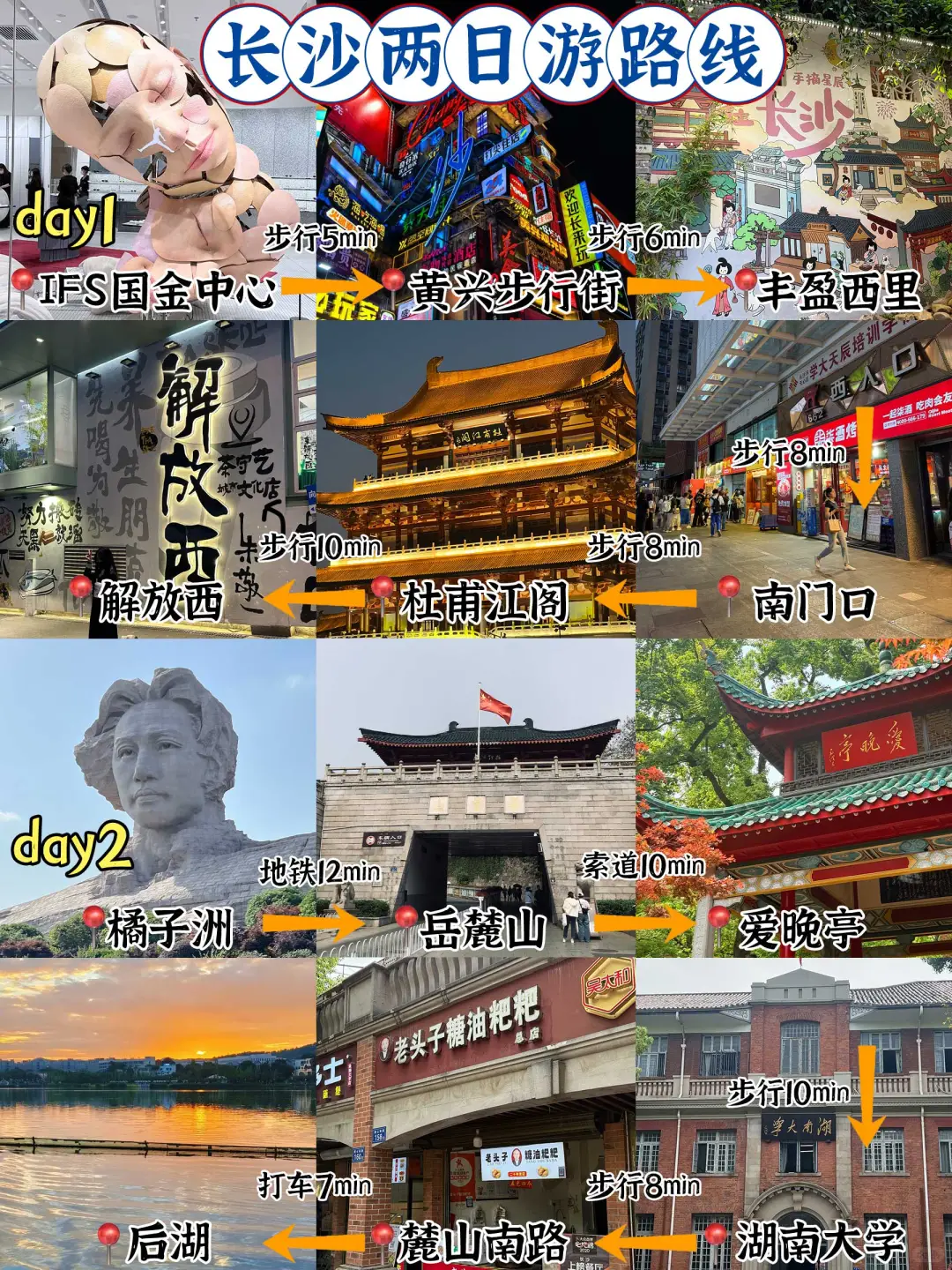 04女大📍长沙两天一夜|不废腿版保姆级攻略