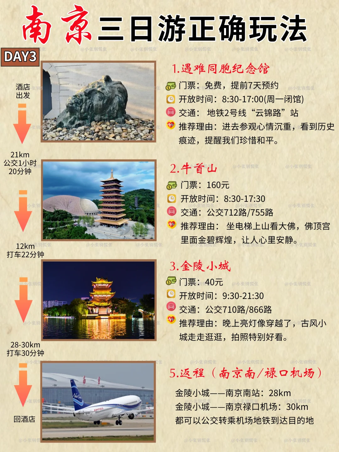 南京旅游秒懂地图｜附8-9月南京三日游路线