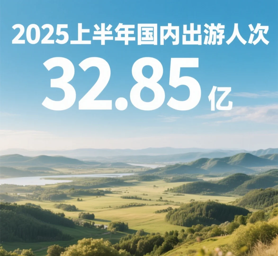 上半年国内居民出游人次32.85亿