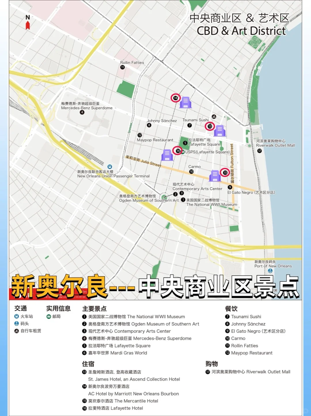新奥尔良NOLA 4天3晚，无废话攻略🤩