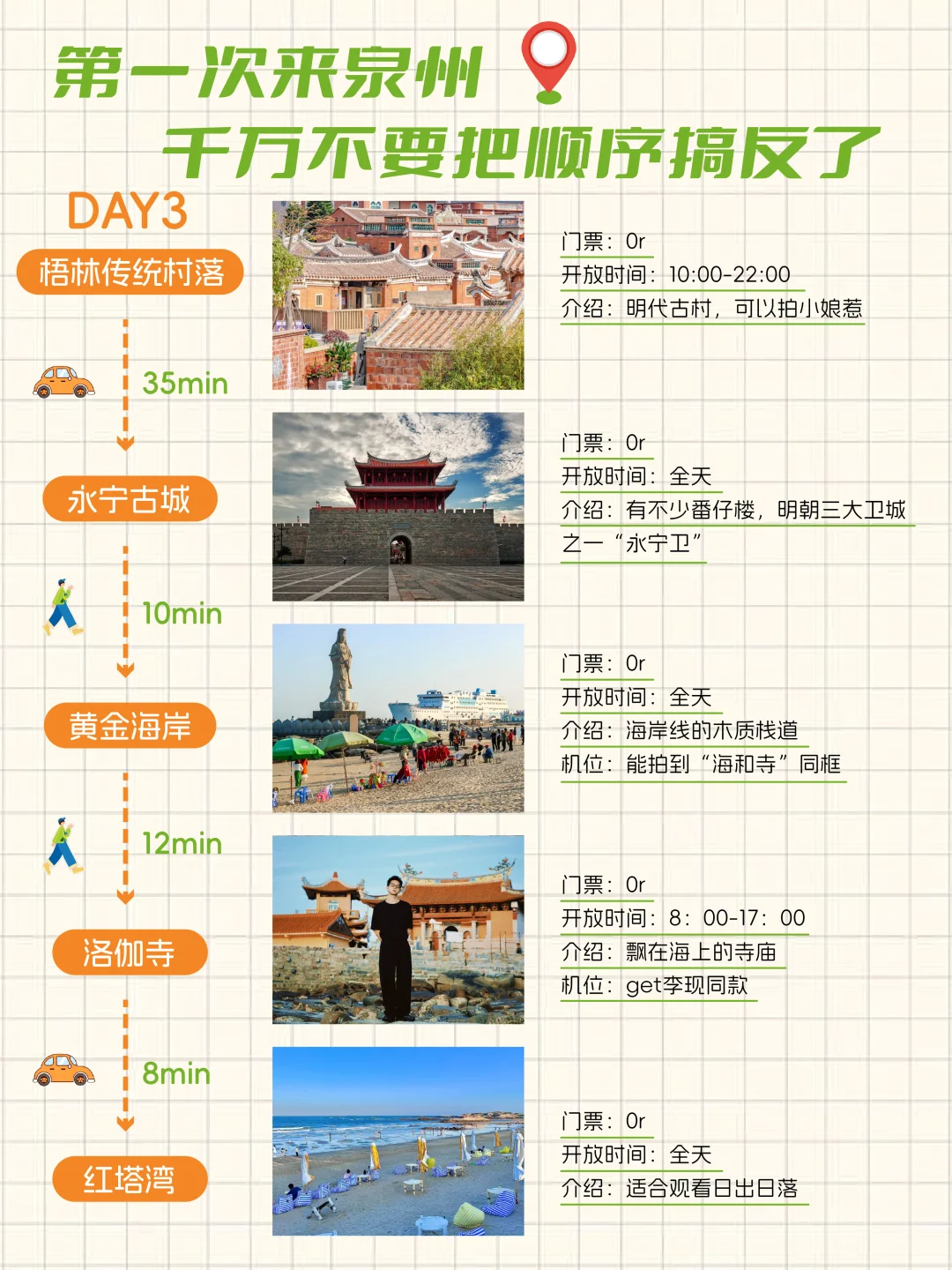泉州｜3天2晚不绕路攻略来啦✅欢迎提问～
