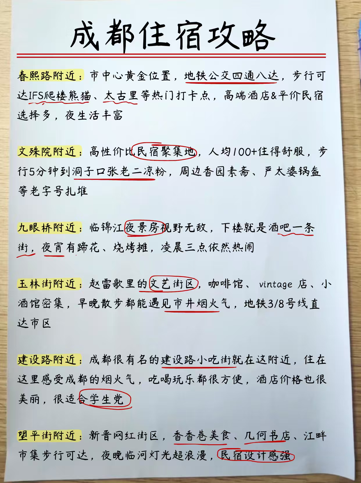 成都旅游秒懂攻略，附三天两晚不走回头路线