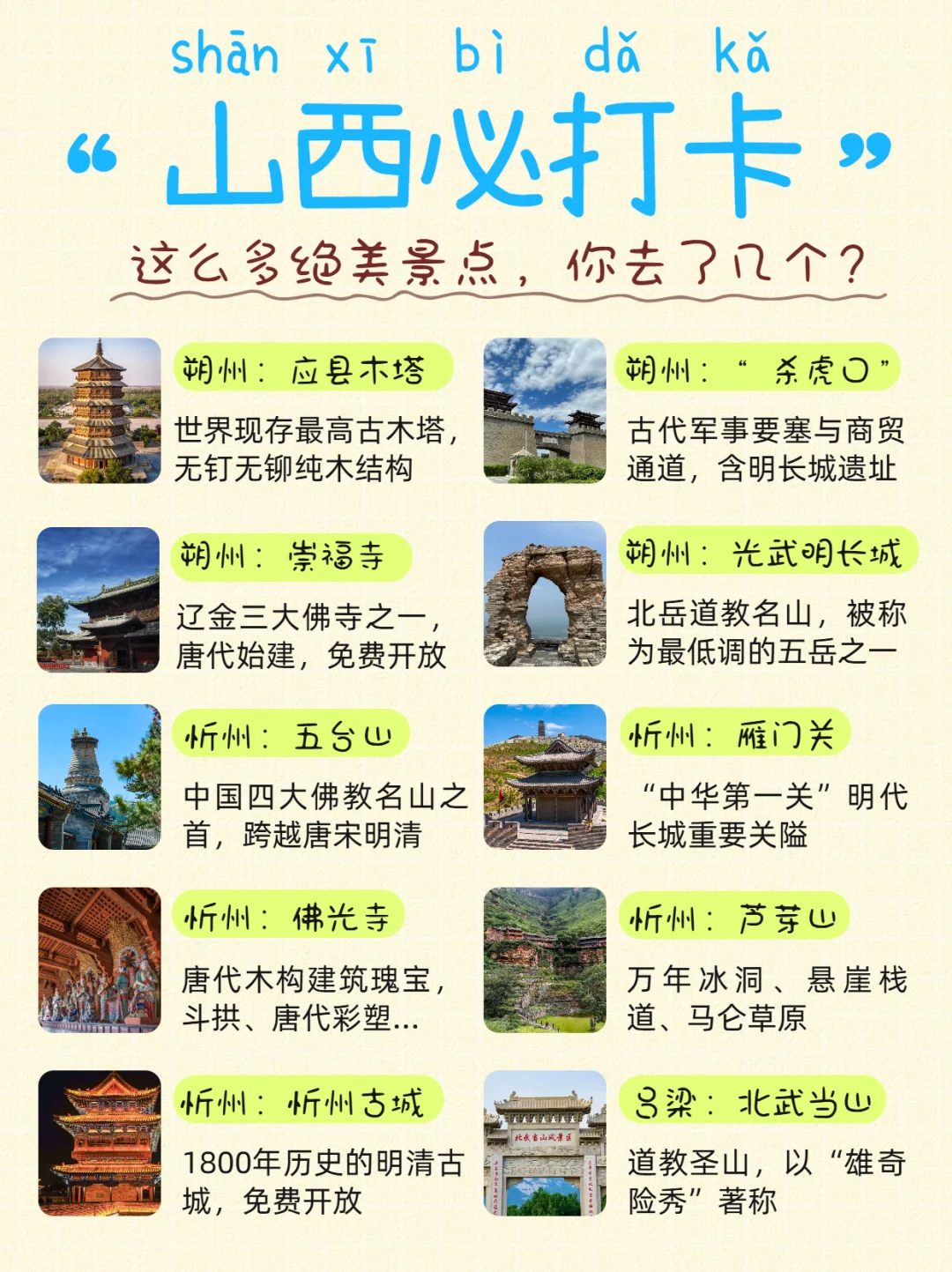 山西｜你是值得去的地方！