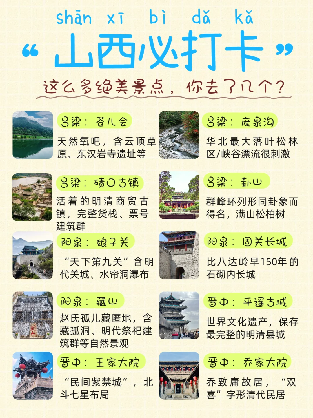 山西｜你是值得去的地方！