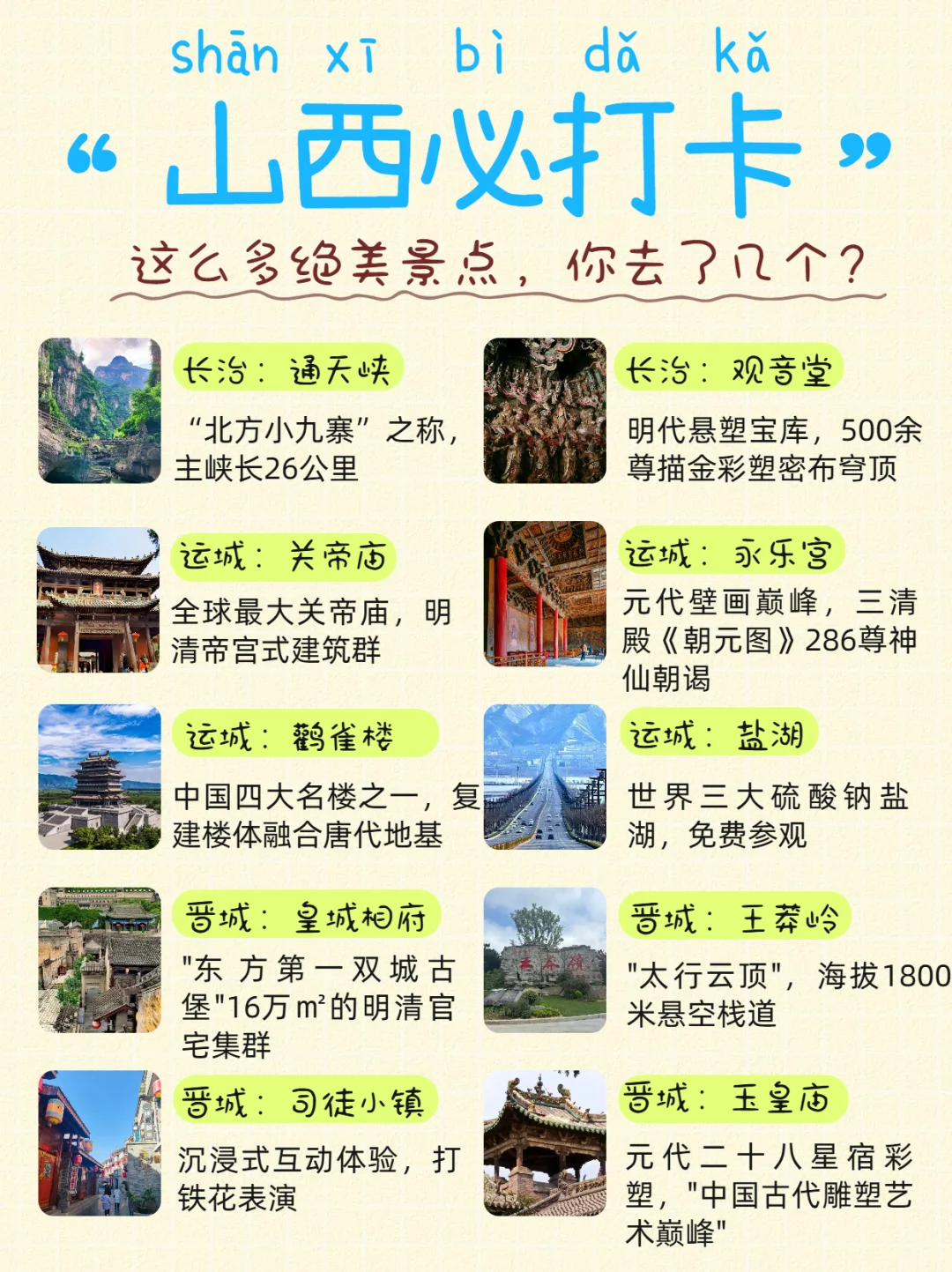 山西｜你是值得去的地方！