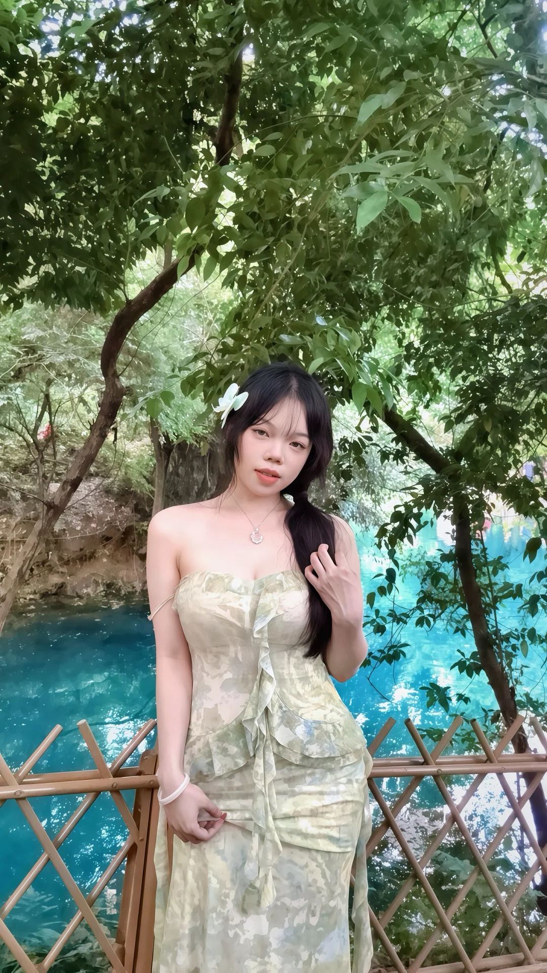 这里不是九寨沟 是广西桂林龙井村！