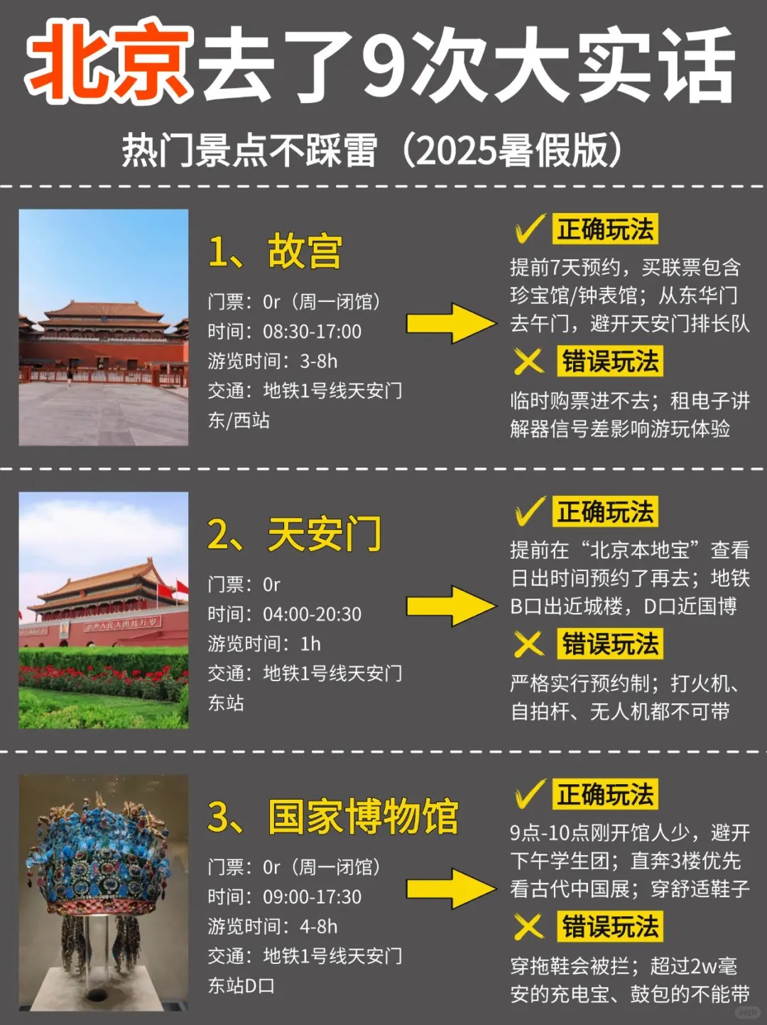 被xhs骗惨了😭终于有人把北京旅游说明白了