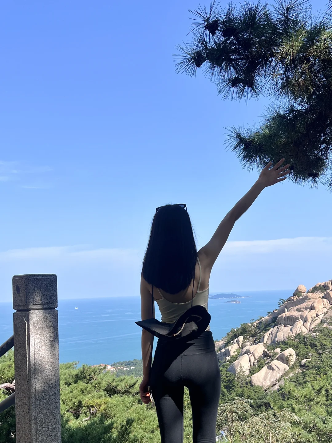 青岛崂山！一半是山⛰️一半是海🌊美到窒息