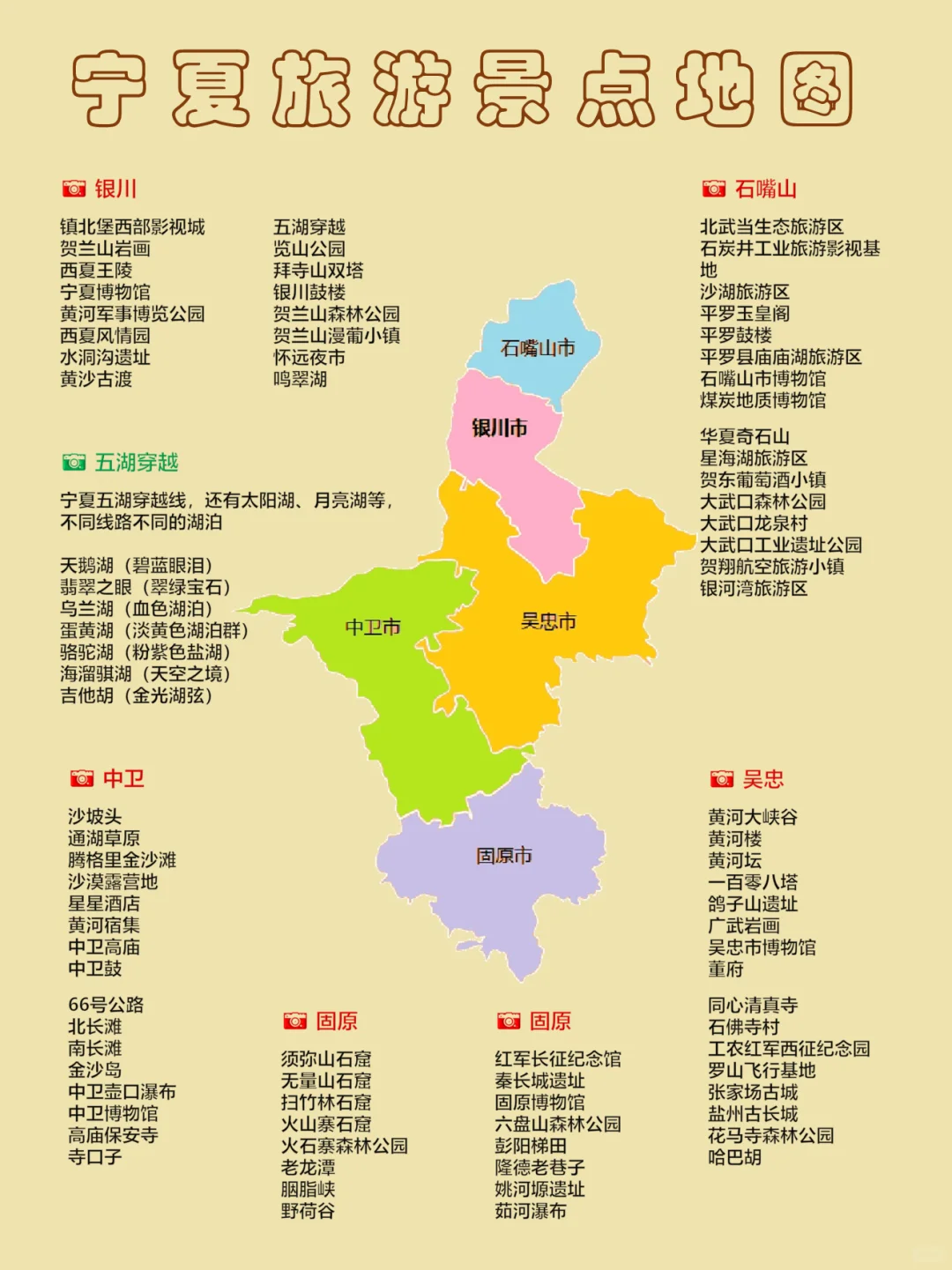 2025宁夏旅游攻略｜附送宁夏旅行打卡地图