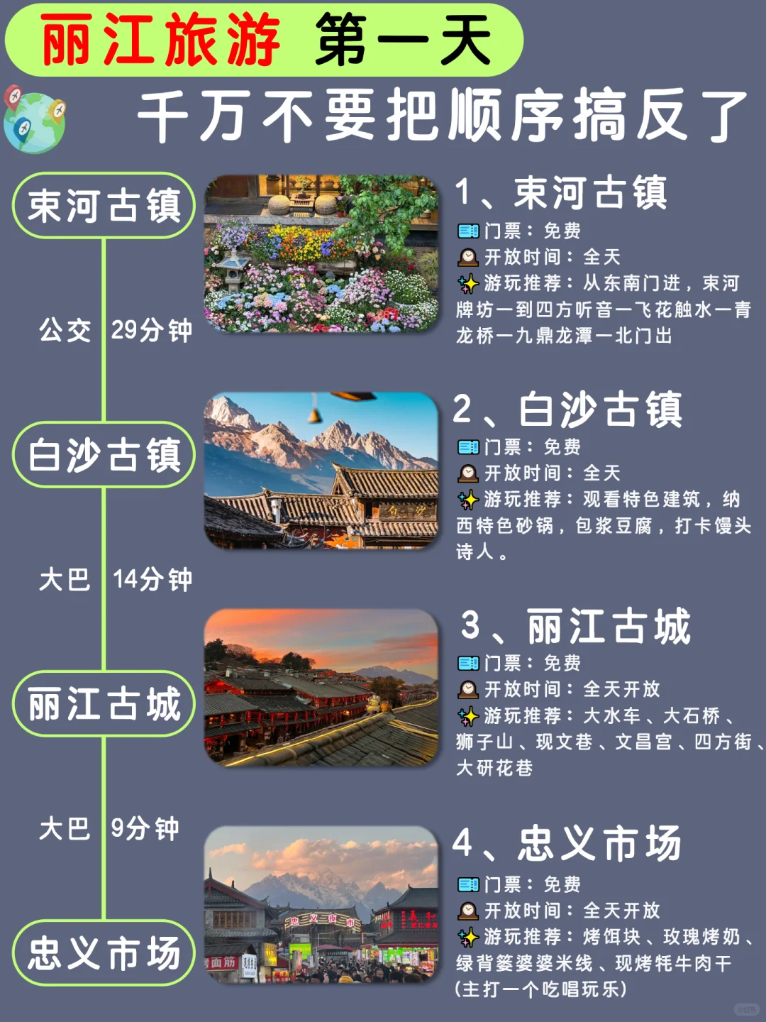 丽江丨3天2夜懒人避坑攻略🔥P人直接抄