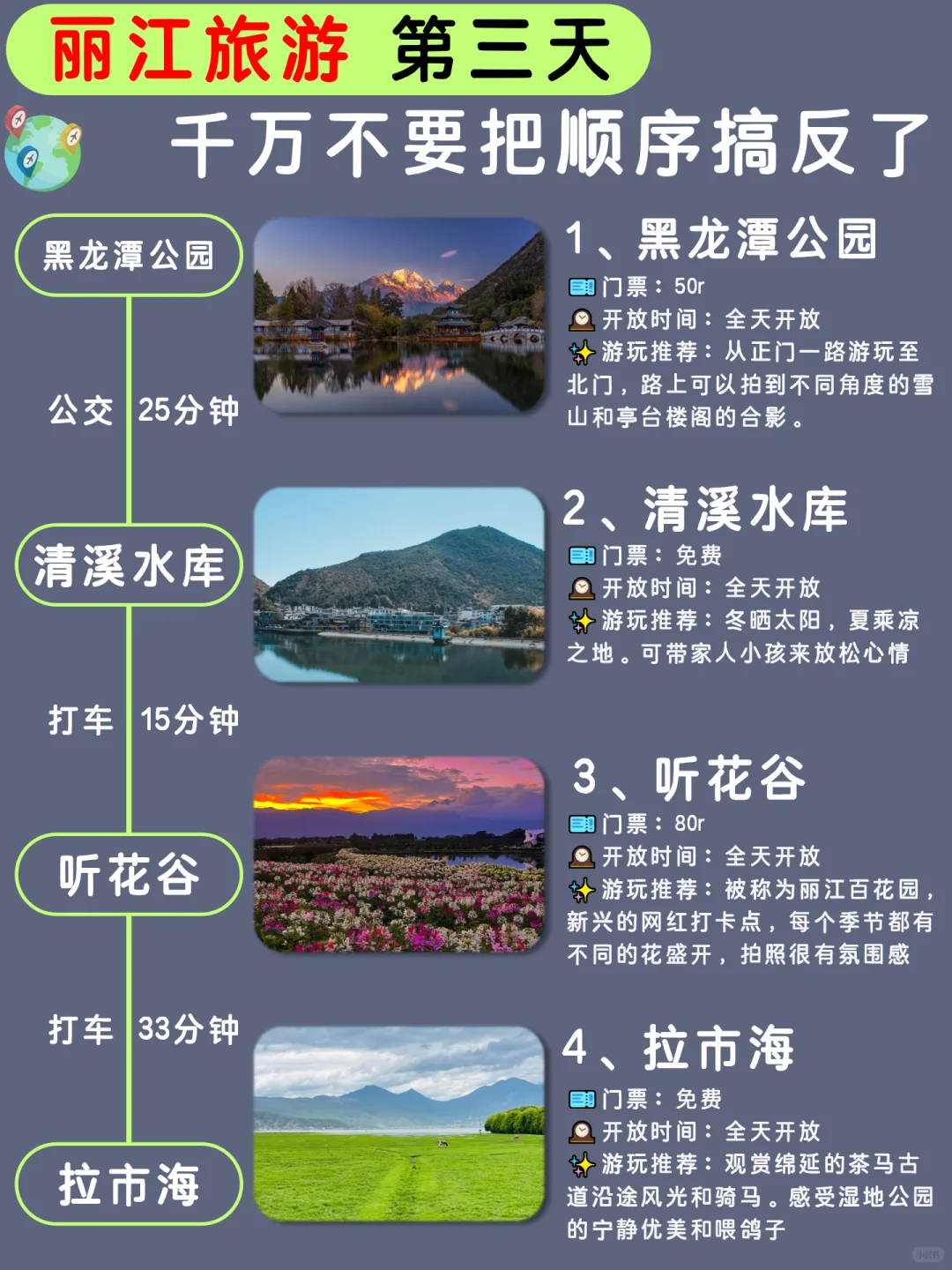 丽江丨3天2夜懒人避坑攻略🔥P人直接抄