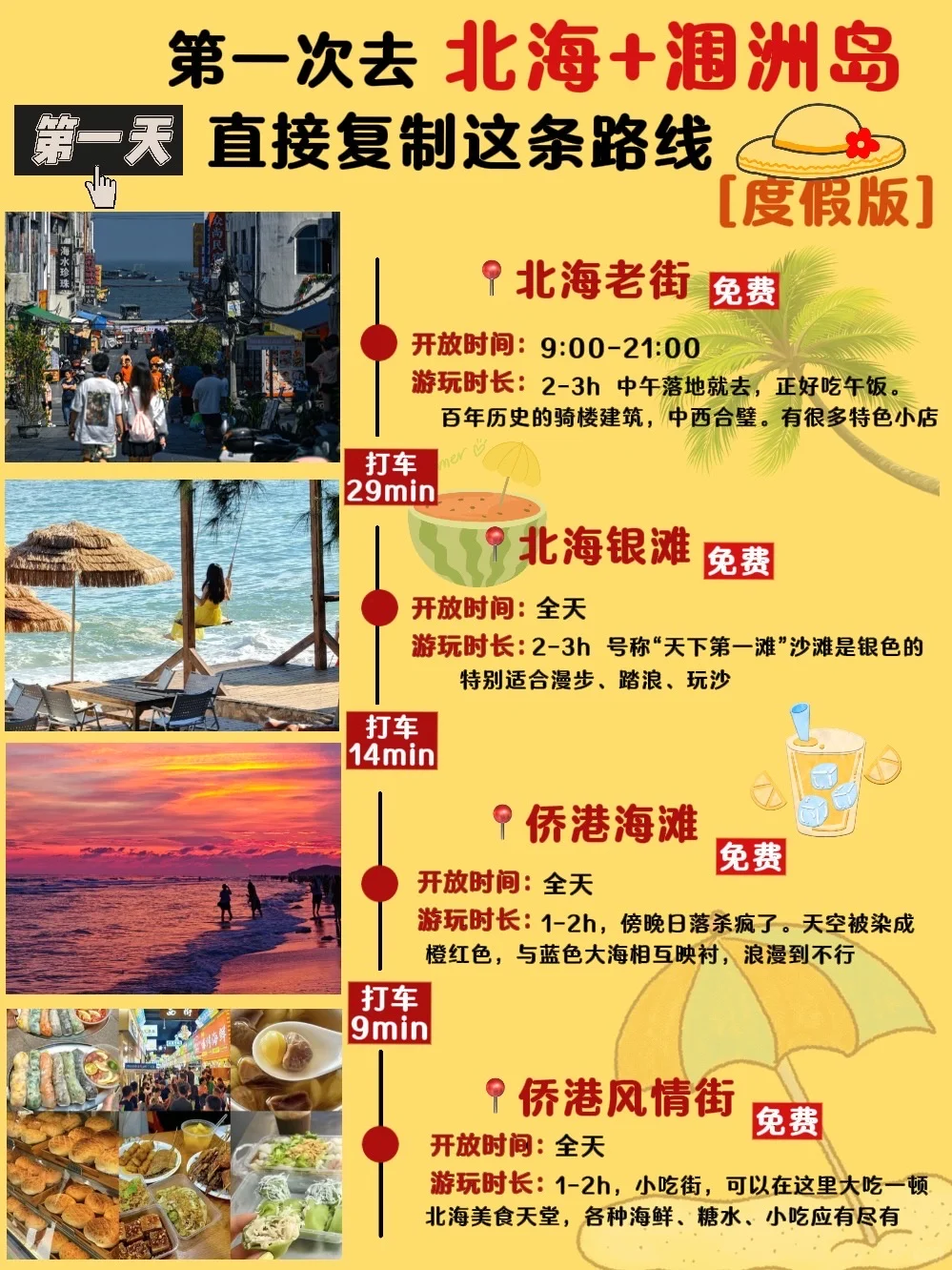 北海+涠洲岛✅不费腿路线（❗️收藏备用