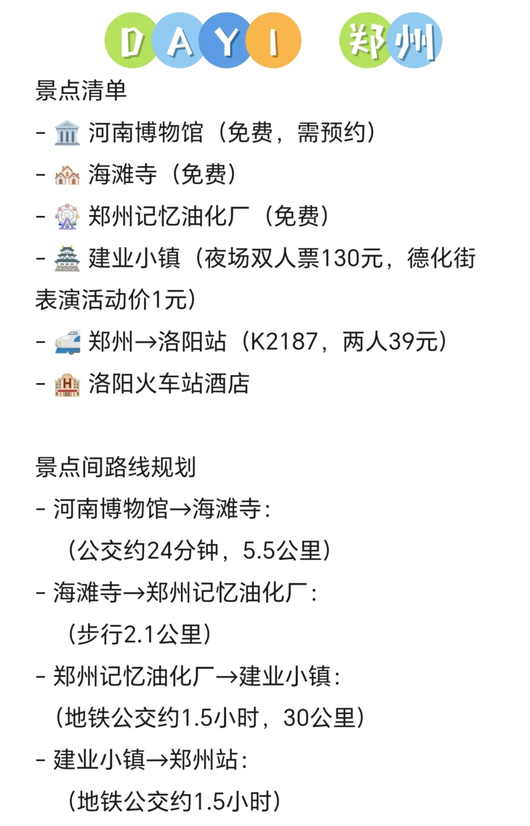 人均💰1800畅玩河南一周|附打卡景点+行程