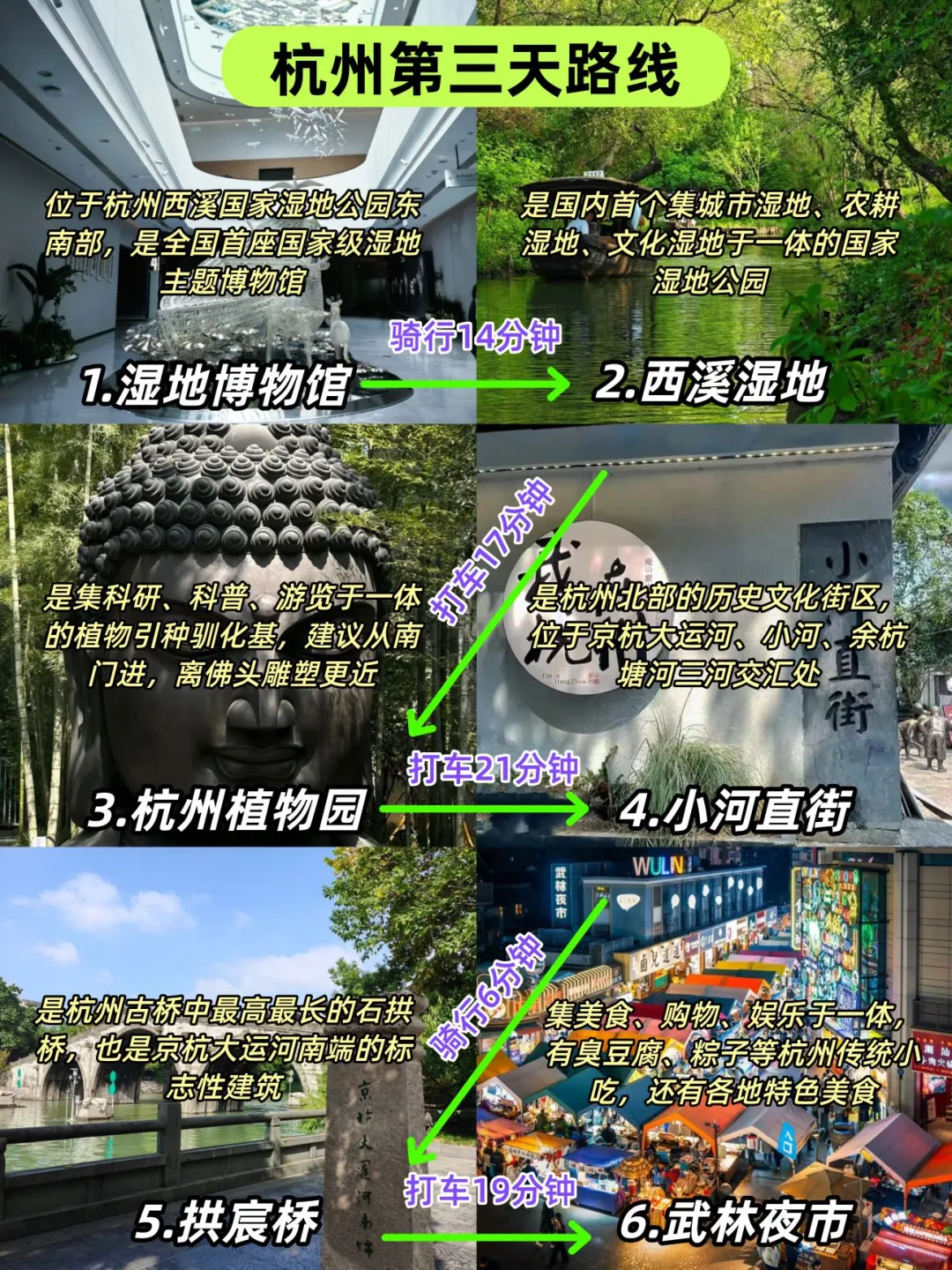 杭州路书｜连夜写的三天行程攻略‼️