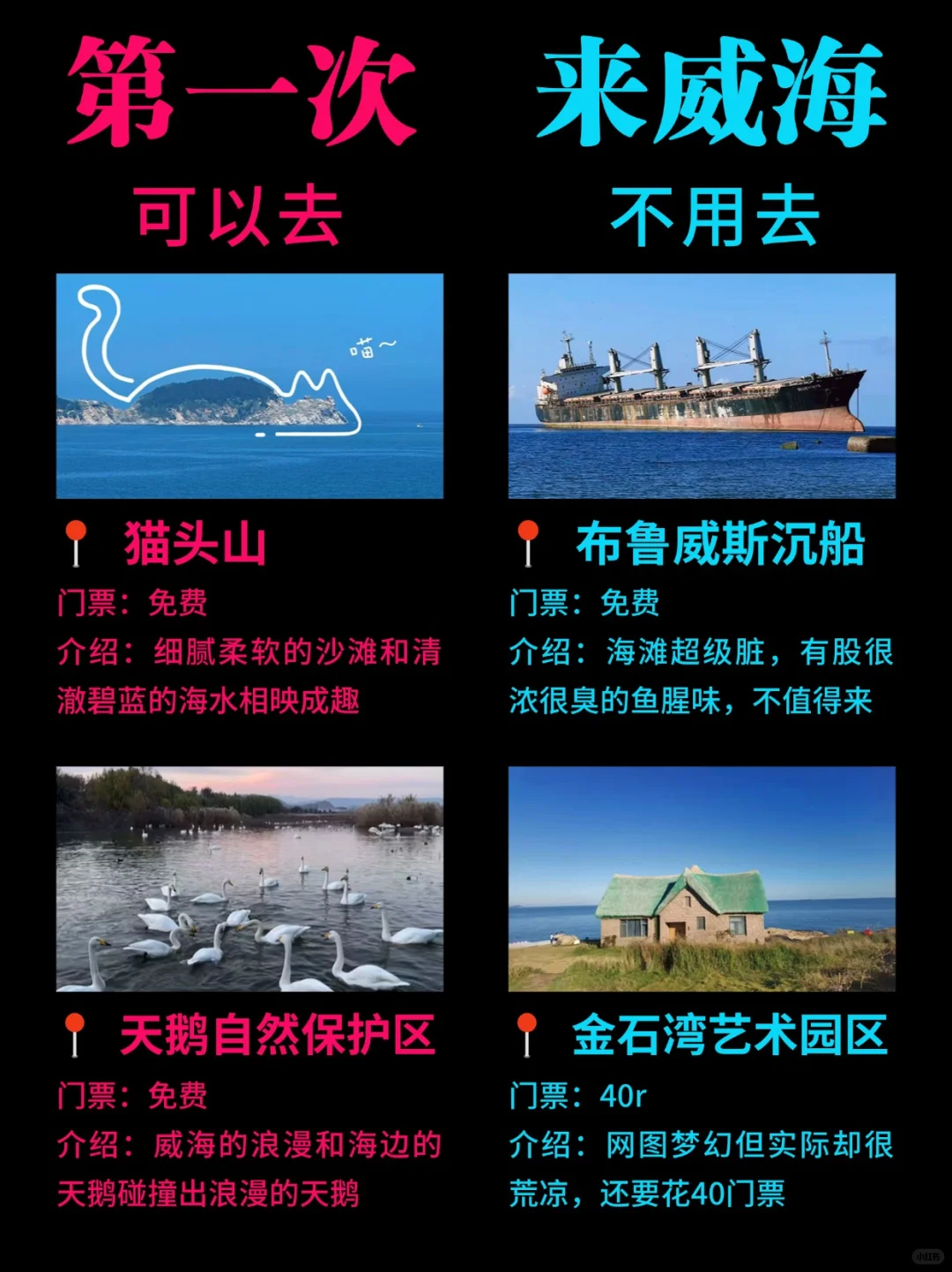 威海这些地方真没必要去....大概率踩坑