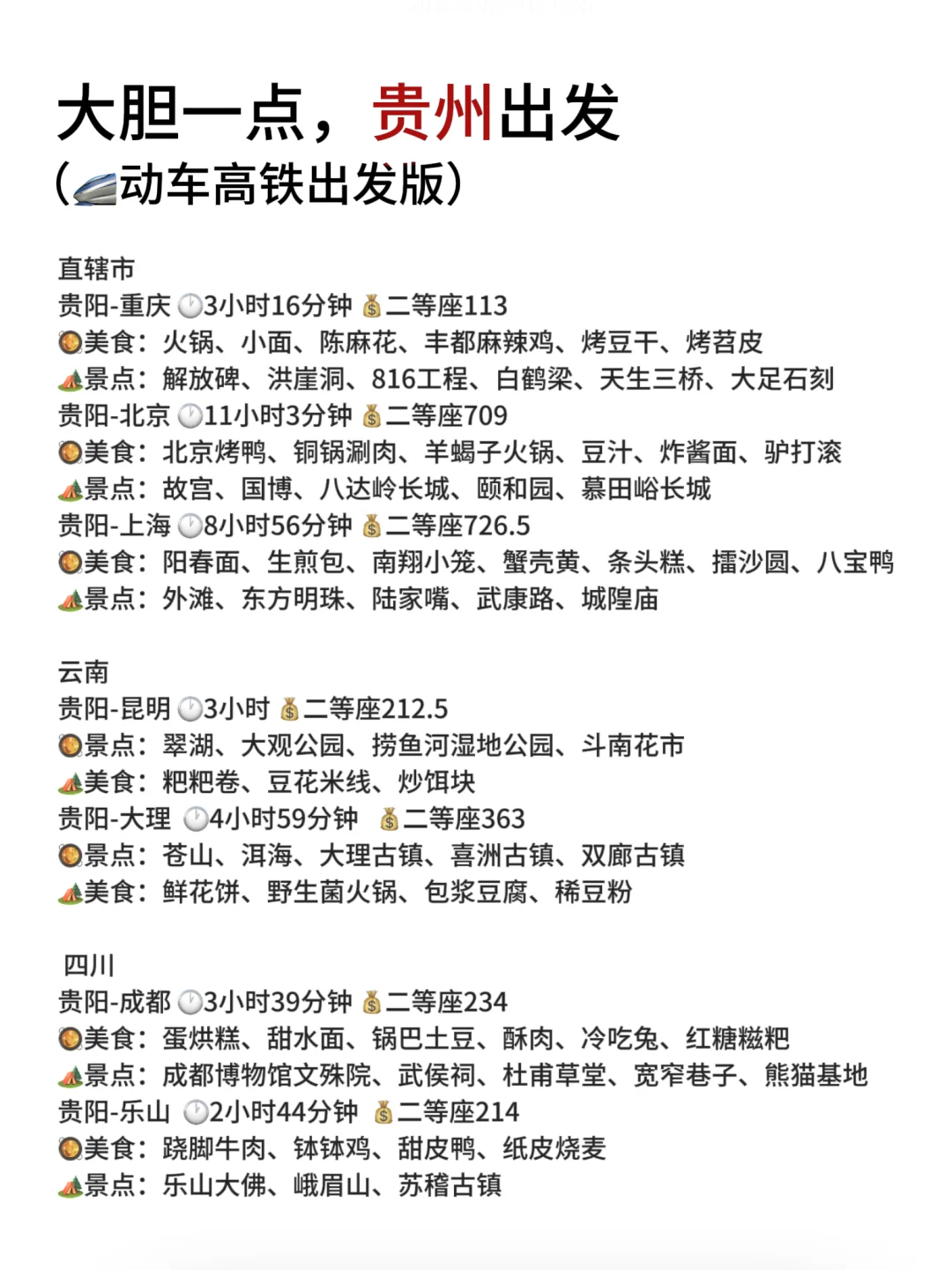 大胆一点，马上就出发（🚄贵阳高铁版）