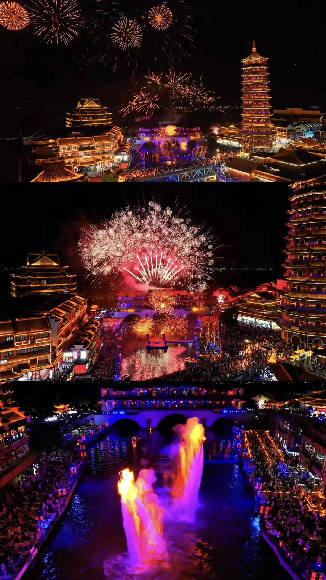 天呐，湖州这个古镇震撼演出也太多了吧‼️