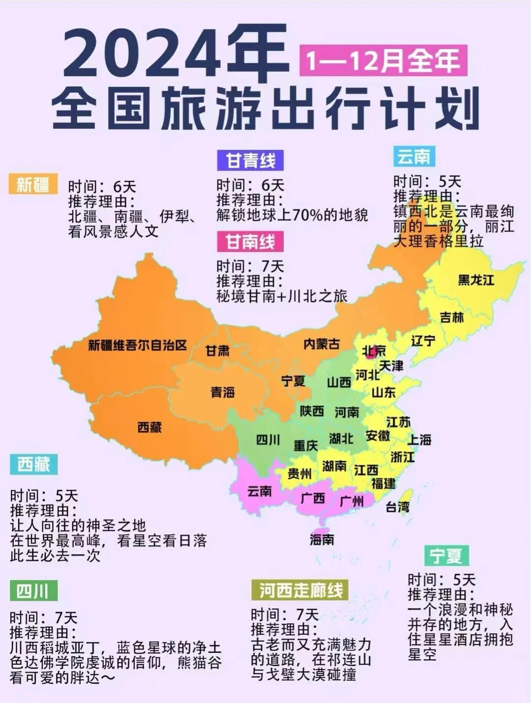 2024年整年旅游计划！怎么会这么全！！