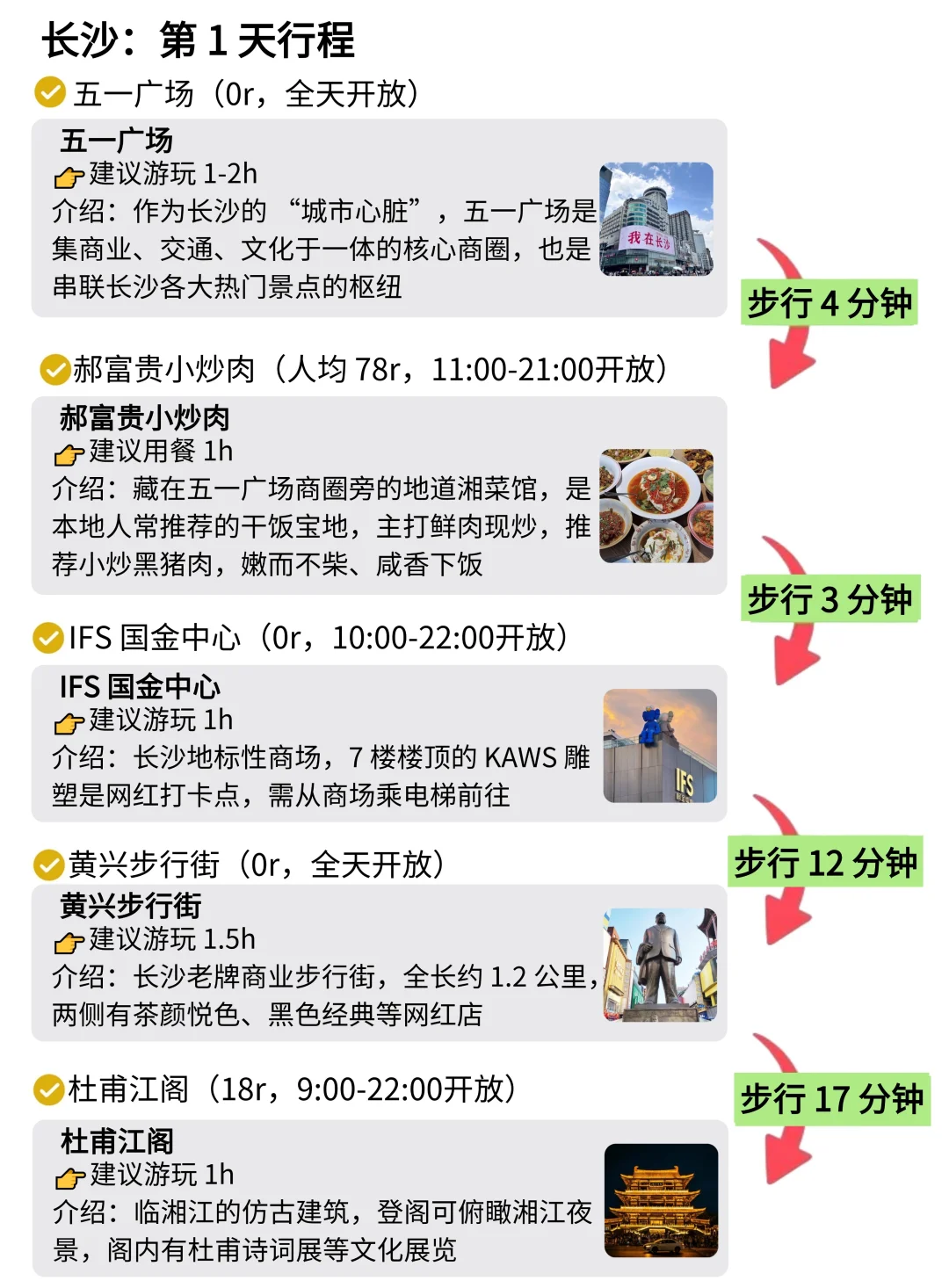 被自己做的长沙旅游攻略满意到睡不着。。。