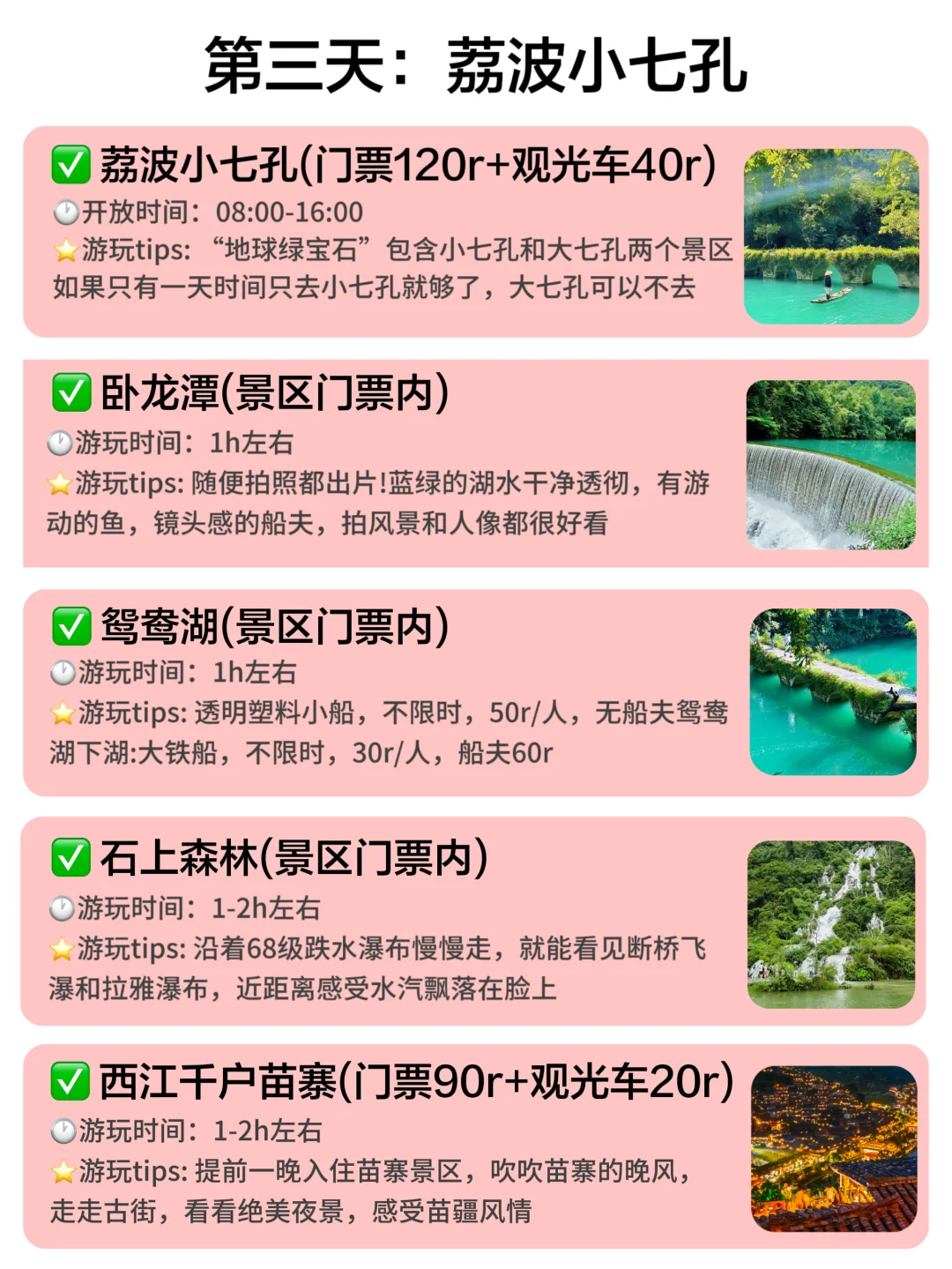 贵州已回😎国庆要去贵州的姐妹进来抄作业