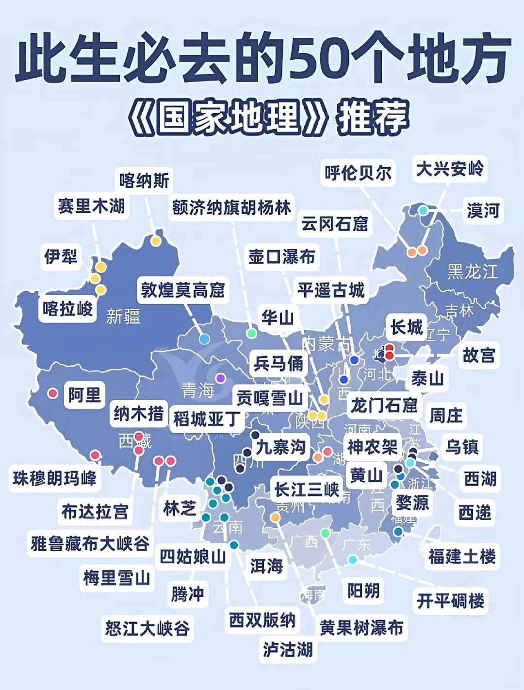 想去玩玩的地方来啦