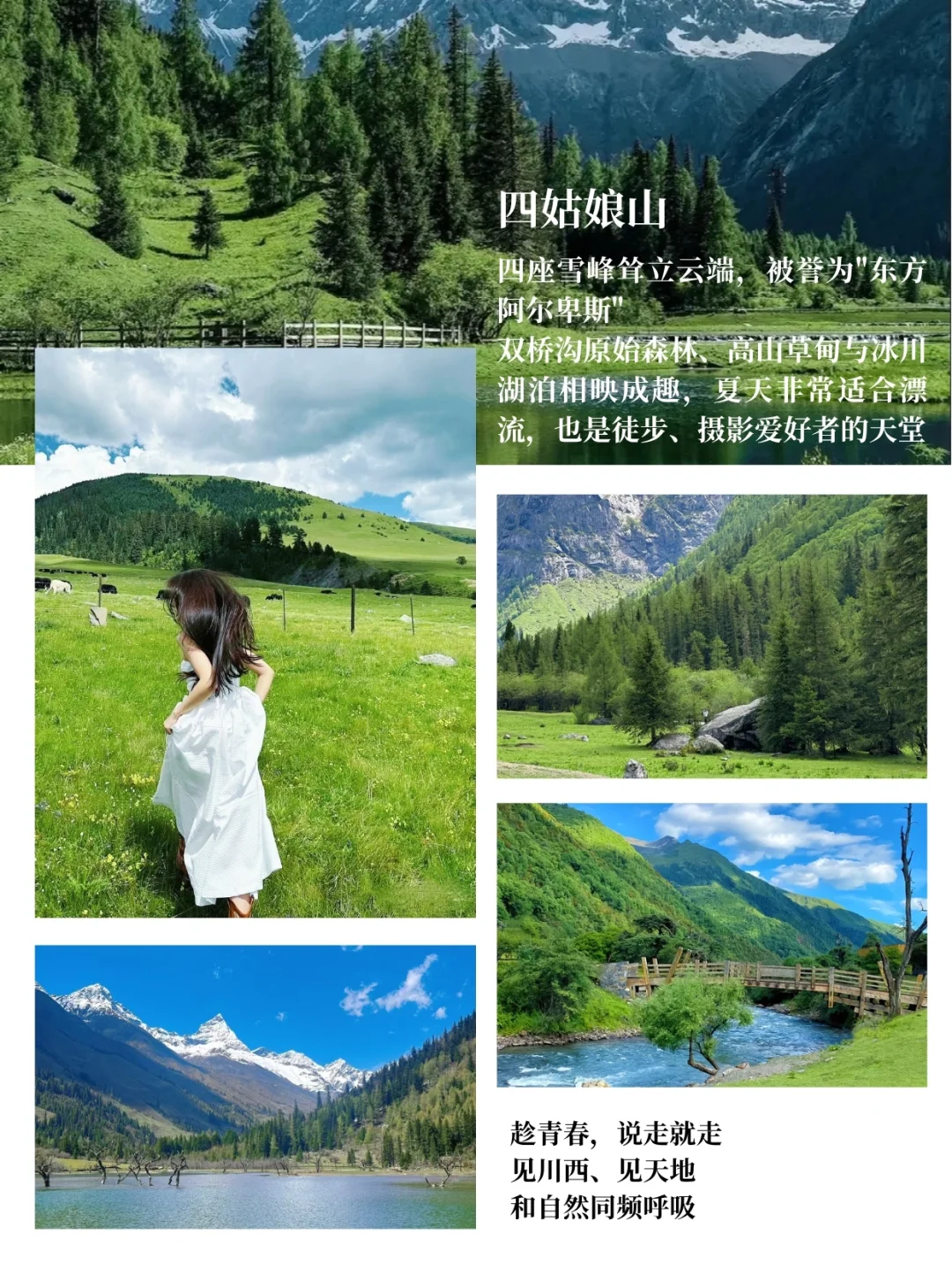 稻城亚丁四姑娘山纯玩5天，1k+解锁川西旅行