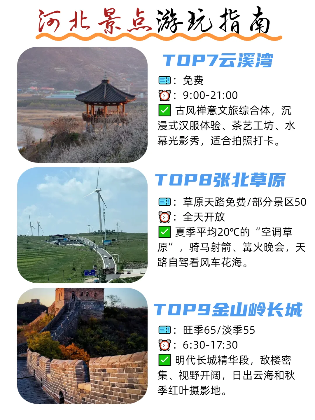 游客评选！河北景点真实排名这份榜单请收好