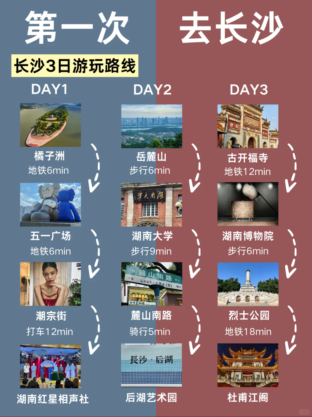 国庆长沙旅游攻略❗收好这份景点红黑榜